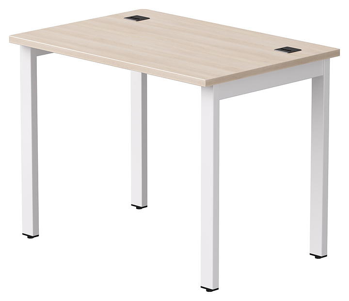Стол офисный Everprof EVO 980х670х755 мм (ЛДСП / металл) дуб соната / белый