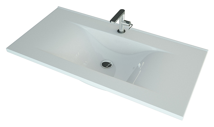 Раковина Andrea SV 1000 100х46 см, белая