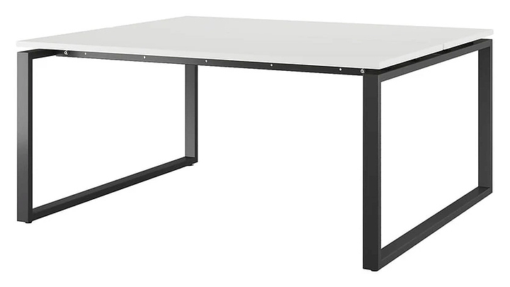 Стол офисный КОБОР O1/2-160/120 black/premium