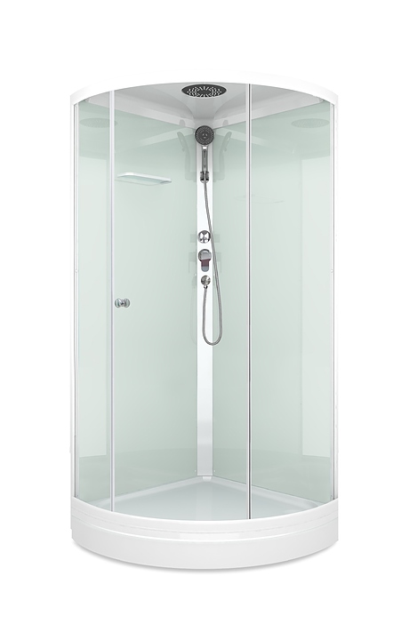 Душевая кабина Domani-Spa Simple 99 DS01Sm99LWCl00 90х90 см