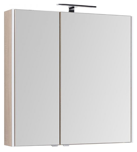 Шкаф зеркальный Aquanet Августа 90 дуб сонома