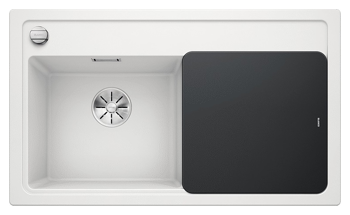 Кухонная мойка Blanco Zenar 45S InFino Silgranit (+доска стекло) белая левая мойка