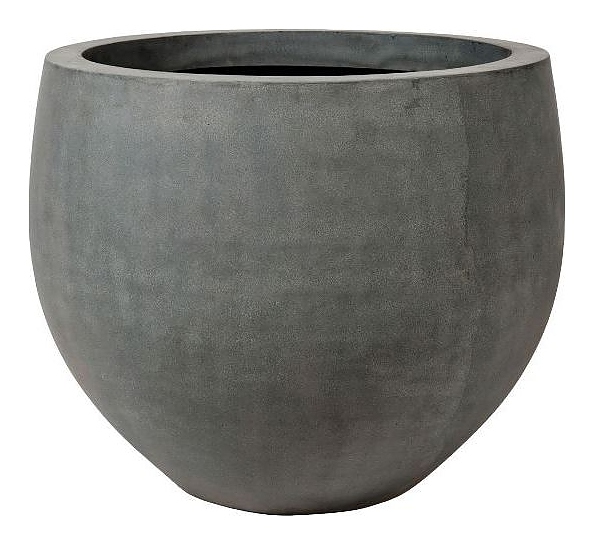 Кашпо Pottery Pots ORB (40х33,5 см) серое матовое