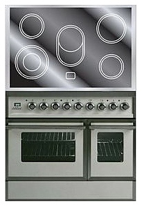 Электрическая плита с духовым шкафом ILVE QDCE-90W-MP