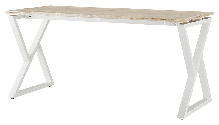 Стол компьютерный КОБОР KW-140/60 white/natural