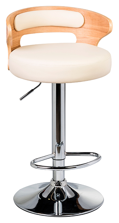 Стул барный DOBRIN 1018-LMZ FRED (кремовый, капучино)