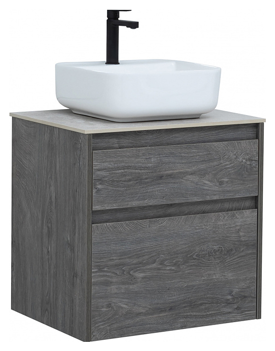 Тумба под раковину Aquanet Nova Lite 60 см 2 ящика, дуб рошелье