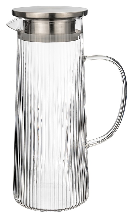 Кувшин MGline 1200 мл d=100 мм h=237 мм с крышкой и сеткой (термостекло / нерж. сталь)