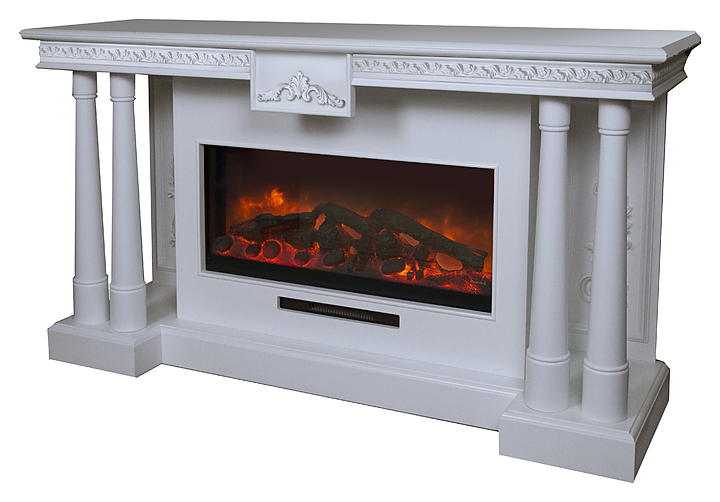 Камин Glenrich Рояль Delux P 87 белый
