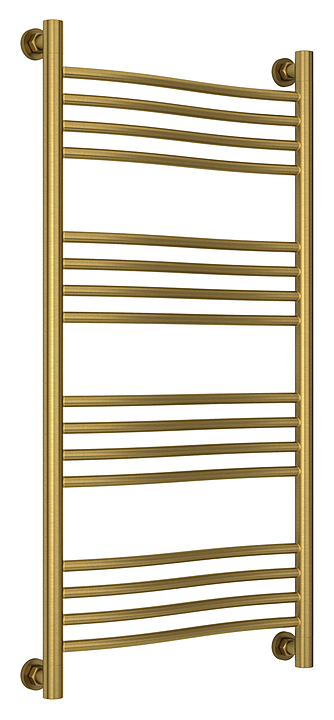 Полотенцесушитель водяной Сунержа Флюид + 100x50 см состаренная латунь