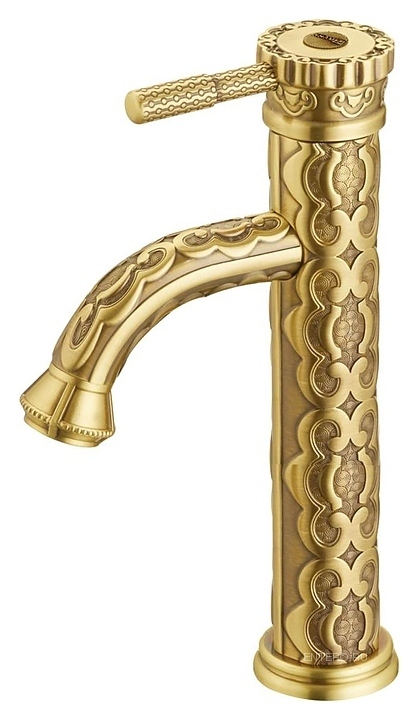 Смеситель для раковины LEMARK Jasmine LM6609B высокий монолитный, бронза