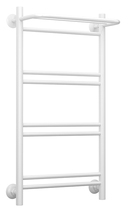 Полотенцесушитель водяной Стилье Версия-Н1 П16 80х40 см, с полкой, белый