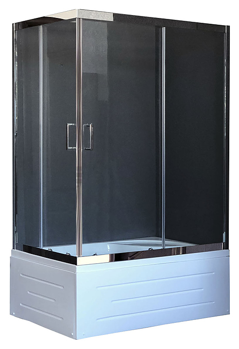 Уголок душевой Royal Bath RB 8120BP-T-CH-R 120х80х200 см, прозрачное, хромированный профиль, правый