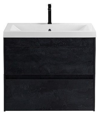 Тумба под раковину Art&Max Family-M-580-2C-SO-HC 58 см, угольный камень