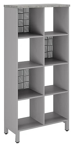 Стеллажная система КОБОР SQ-4X2 aluminum/chicago