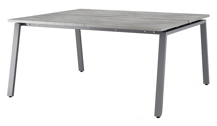 Стол офисный КОБОР A/2-160/160 graphite/chicago