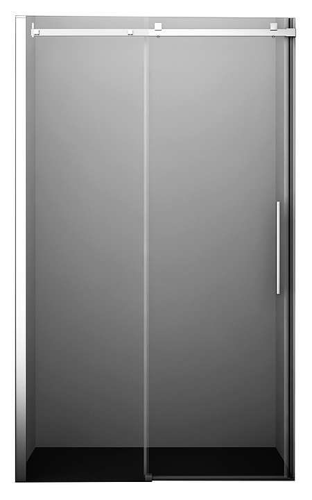 Дверь душевая Wasserkraft Alme 15R05 120х200 см, в нишу, раздвижная, серебристый профиль