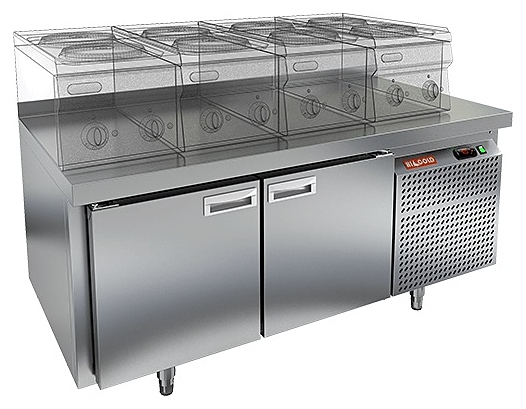 Стол морозильный HICOLD GN 11/BT LT с бортом