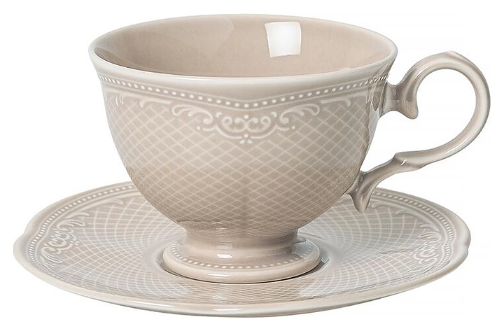 Чайная пара Noble Aristocrat Peach Tea 313608+313009-PEACH 250 мл (фарфор)