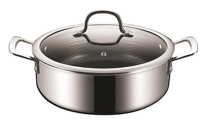 Кастрюля P.L. Proff Cuisine New Kitchen Grid 81280238 2.5 л 22х7 см нержавеющая сталь, индукция