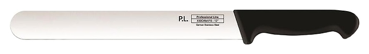 Нож для нарезки ломтиками P.L. Proff Cuisine Pro Line 81222412 l=30/43,8 см (нерж. сталь) с черной рукояткой (пластик)