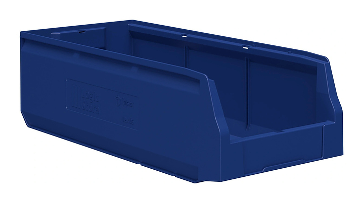 Контейнер iPlast Logic Store N1 500х225х150 мм с отверстиями для перегородок, синий