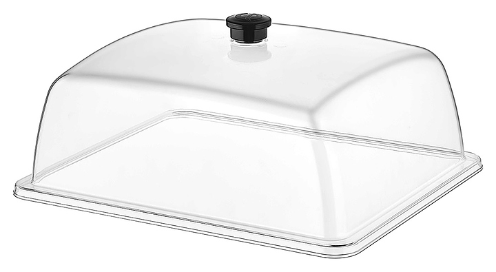 Крышка для подноса Gastroplast GF-12 GN1/2 32,5х26,5 см h=12,5 см (поликарбонат) прозрачная
