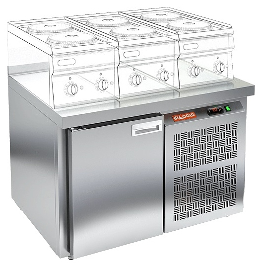 Стол морозильный HICOLD GN 1 BR2 BT LT