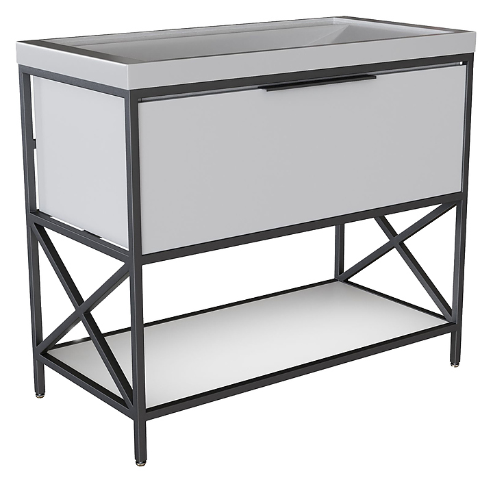 Тумба под раковину Mixline Бруклин-100 белый