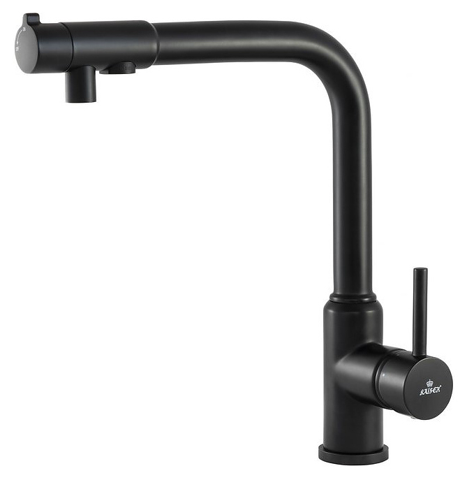 Смеситель для кухни Kaiser Teka 13044-9 под фильтр для питьевой воды, черный матовый