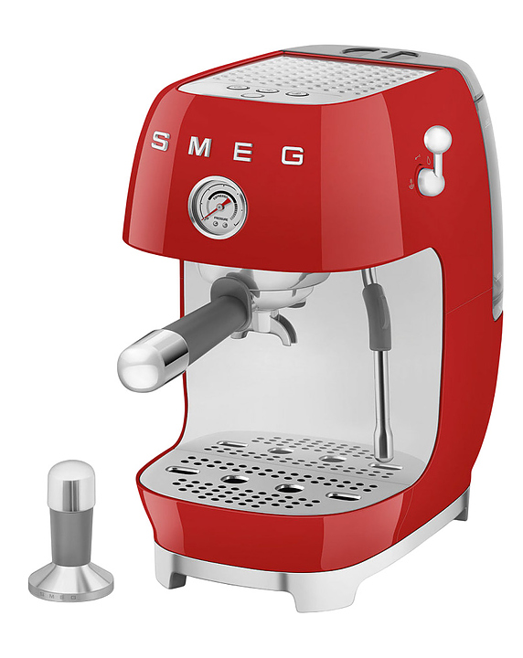 Эспрессо кофемашина SMEG ECF03RDEU 1.65 кВт красный, глянцевый