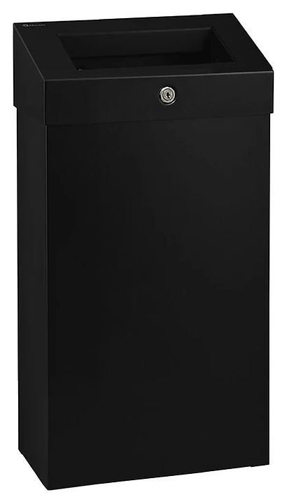 Корзина для мусора Merida STELLA R KSC102.R BLACK 47 л с конусным отверстием (нерж. сталь) черная