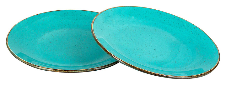 Набор из 2 обеденных тарелок Porland Seasons POR0084 280 мм бирюзовый