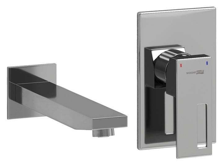 Смеситель для раковины встраиваемый Wasserkraft A15513 хром