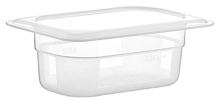 Гастроемкость Gastroplast GNPP-1965 GN 1/9-65 (176х108х65) 0,5 л полипропилен прозрачная