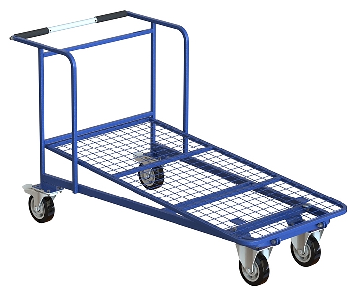 Тележка платформенная MetallCart PE7 с сетчатой платформой