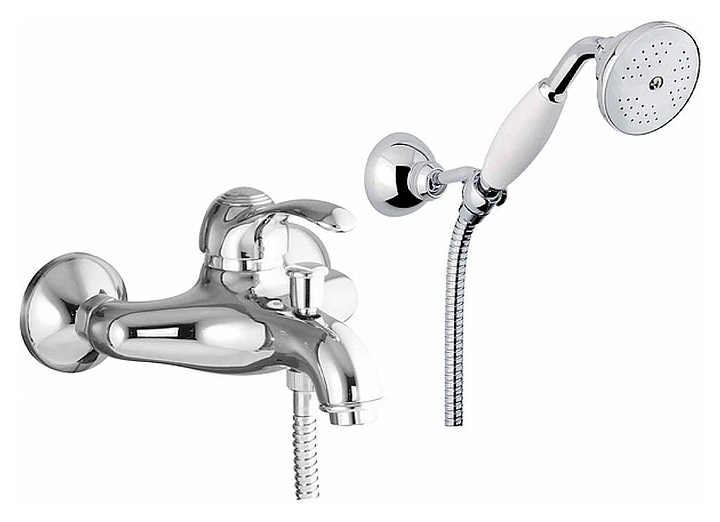 Смеситель для ванны и душа настенный Fiore Jafar 47CR5104 хром