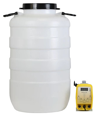 Комплекс дозирования SpaceAqua Dose 603-IMP, емкость 50 л, от счетчика Clack