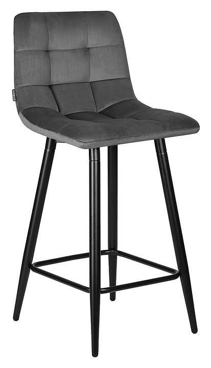 Стул полубарный DOBRIN 8078-1-LML-N OLIVIA (темно-серый) 2 шт.