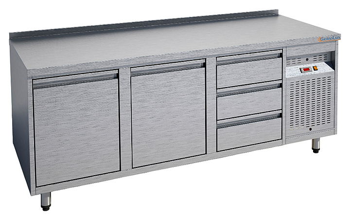 Стол холодильный Gastrolux СОБ3Г-186/2Д3Я/S