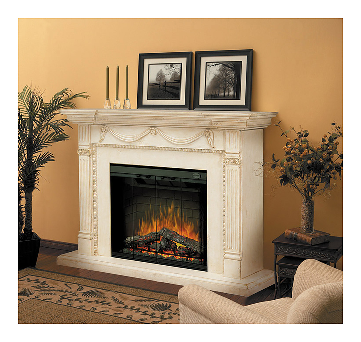 Портал с очагом Dimplex Drapped Alabaster