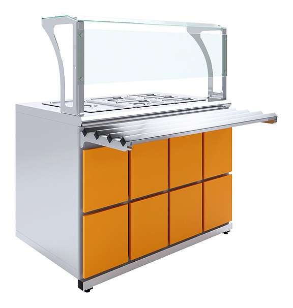 Мармит вторых блюд Luxstahl МВП (С)-1200 Premium Domino