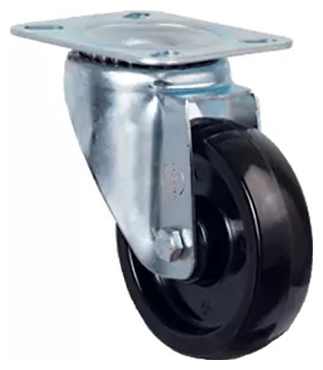 Колесо термостойкое MetallCart фенольное, поворотное, 100 мм