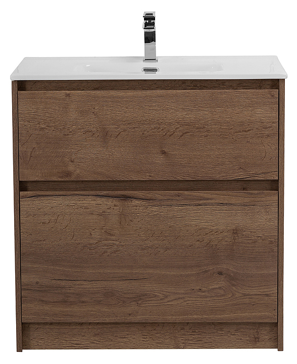 Тумба с раковиной BelBagno KRAFT39-700/390-2C-PIA-RT + BB700/390ETL 70 см, Rovere Tabacco