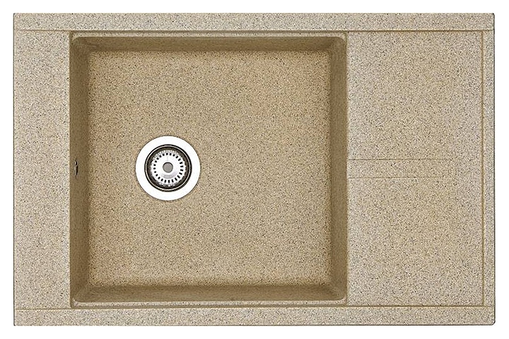 Кухонная мойка AQUATON Делия 1A715132DE220 78 песочный