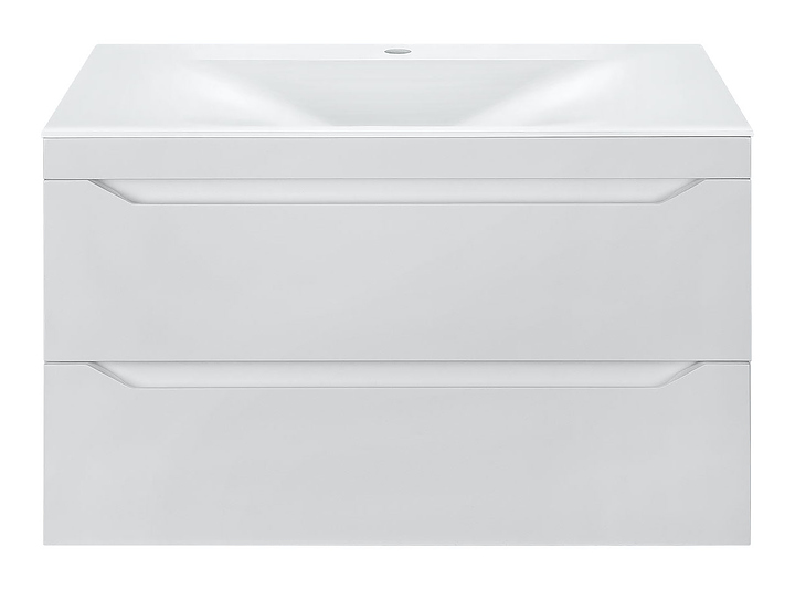 Тумба под раковину Vincea Fine 800 G.White 79,9х50 см, подвесная, белая глянцевая