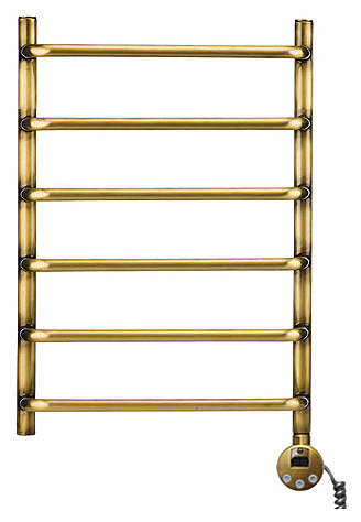 Полотенцесушитель электрический Domoterm Стефано П6 40x60 см ER АБР, правый, античная бронза