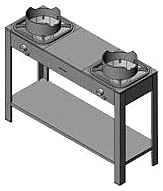 Плита газовая Вулкан KSB02 8125 WOK