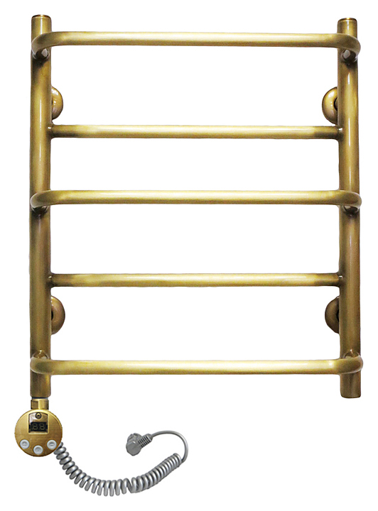 Полотенцесушитель электрический Domoterm Орфей П5 50x70 см АБР EL, левый, античная бронза