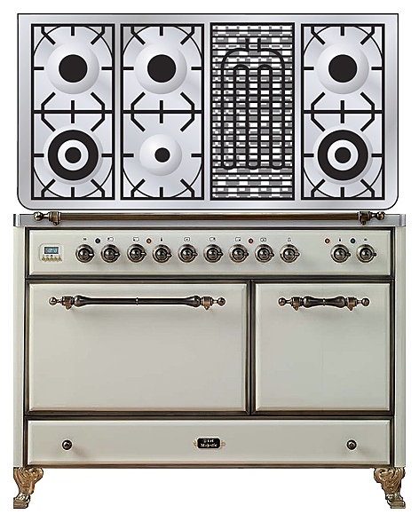 Газовая плита с духовым шкафом ILVE MCS-120BD-E3